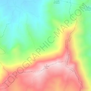 Carte topographique Espinal, altitude, relief