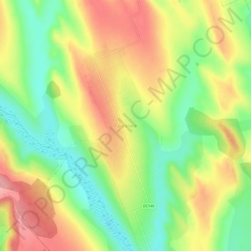 Carte topographique Fântânele, altitude, relief