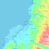 Carte topographique Tuburan, altitude, relief