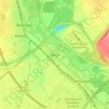 Carte topographique Glesch, altitude, relief
