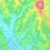 Carte topographique Oberberg, altitude, relief