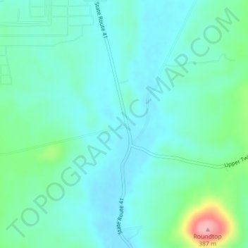Carte topographique Fruitdale, altitude, relief