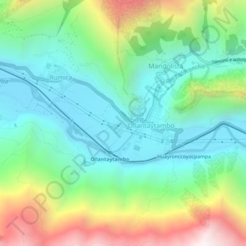 Carte topographique San Isidro, altitude, relief
