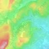 Carte topographique Les Chaumes de Sazenay, altitude, relief