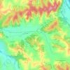 Carte topographique Malvicina, altitude, relief