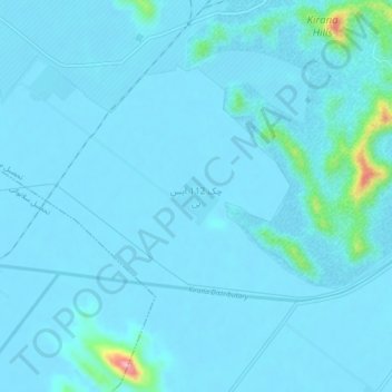 Carte topographique Chak 112 SB, altitude, relief