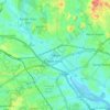 Carte topographique Tebrau, altitude, relief