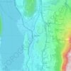 Carte topographique Aix-les-Bains, altitude, relief