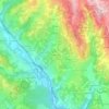 Carte topographique Les Coasses, altitude, relief