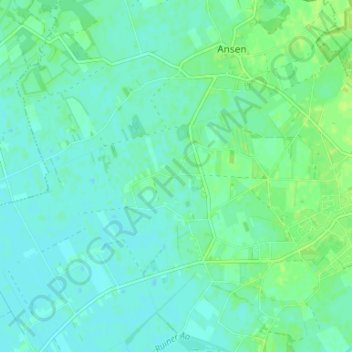 Carte topographique Armweide, altitude, relief