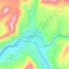 Carte topographique Saspul, altitude, relief