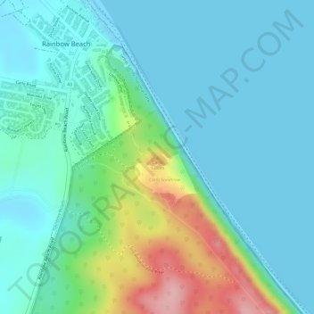 Carte topographique Carlo, altitude, relief