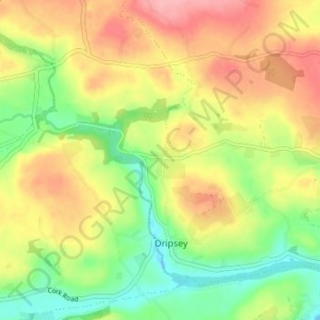 Carte topographique Model Village, altitude, relief