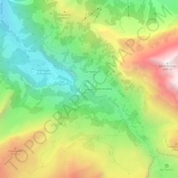 Carte topographique Griesalp, altitude, relief