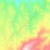 Carte topographique عليقون, altitude, relief