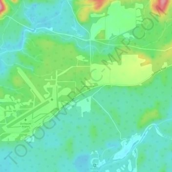 Carte topographique Quillayute, altitude, relief