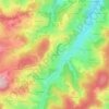 Carte topographique Les Resses, altitude, relief