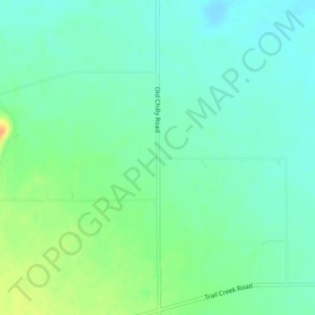 Carte topographique Chilly, altitude, relief