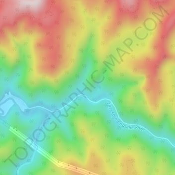 Carte topographique Judge Hamilton County Park, altitude, relief