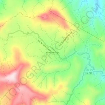 Carte topographique Boiteuxburgo, altitude, relief