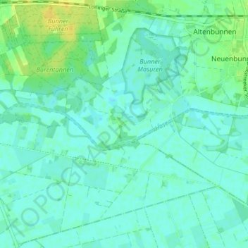 Carte topographique Bokah, altitude, relief