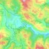 Carte topographique Marsh Creek Springs, altitude, relief