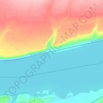 Carte topographique Berrian, altitude, relief
