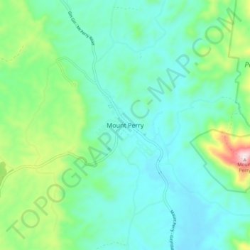 Carte topographique Mount Perry, altitude, relief