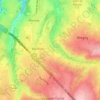 Carte topographique Aux Communes, altitude, relief