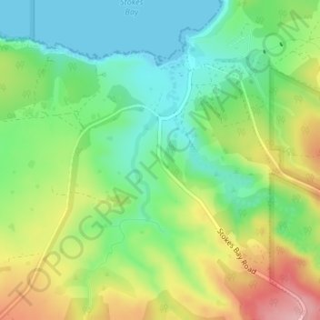 Carte topographique Kangaroos, altitude, relief