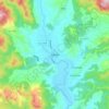 Carte topographique แม่แจ่ม, altitude, relief