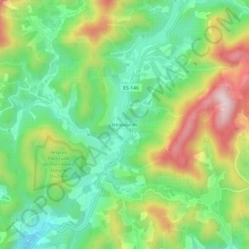 Carte topographique Iriritimirim, altitude, relief