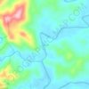 Carte topographique Nauca, altitude, relief