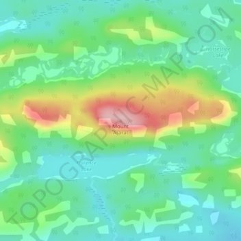 Carte topographique Mount Ararat, altitude, relief