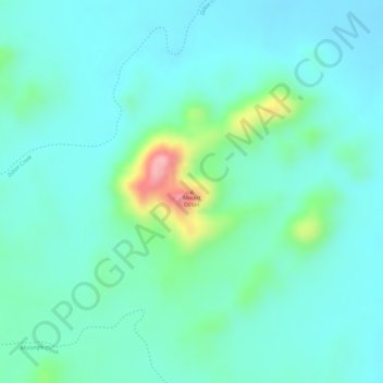 Carte topographique Mount Dillon, altitude, relief
