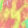 Carte topographique 丽江市, altitude, relief