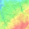 Carte topographique Croas de Prat Keruscat, altitude, relief