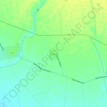 Carte topographique Mapar, altitude, relief