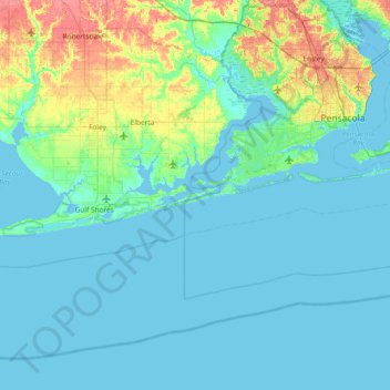 Carte topographique Ono Island, altitude, relief