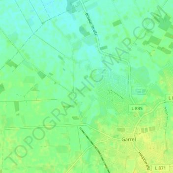 Carte topographique Kaifort, altitude, relief