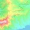 Carte topographique Dobo, altitude, relief