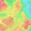 Carte topographique Canto Perdix, altitude, relief