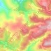 Carte topographique اشتفينا, altitude, relief