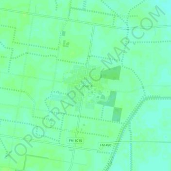 Carte topographique Lasara, altitude, relief