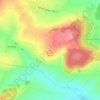 Carte topographique Chante-Merle, altitude, relief
