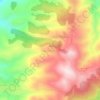 Carte topographique دير صمادية جنوبي, altitude, relief