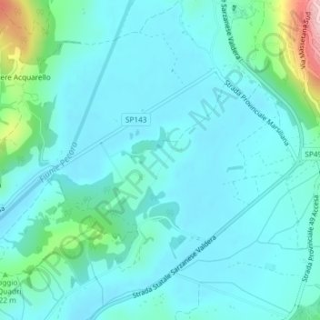 Carte topographique Venelle, altitude, relief