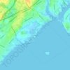 Carte topographique Silver Beach, altitude, relief