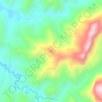 Carte topographique Se, altitude, relief