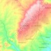 Carte topographique Abomey, altitude, relief